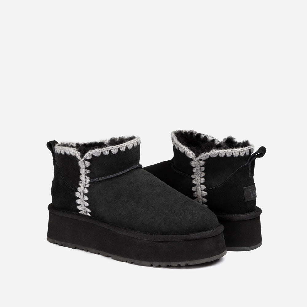 OZWEAR UGG Eskimo Platform Mini Boots
