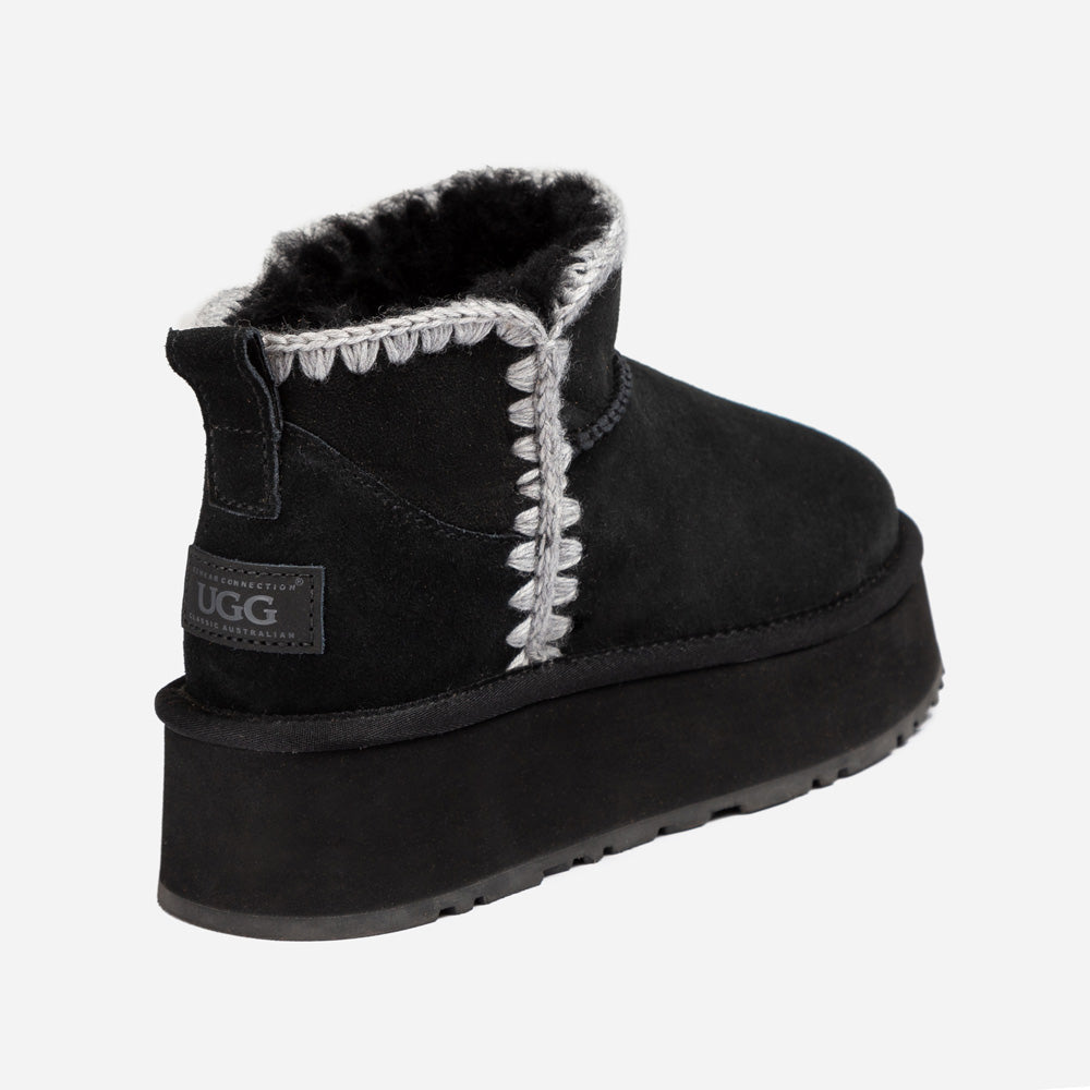 OZWEAR UGG Eskimo Platform Mini Boots