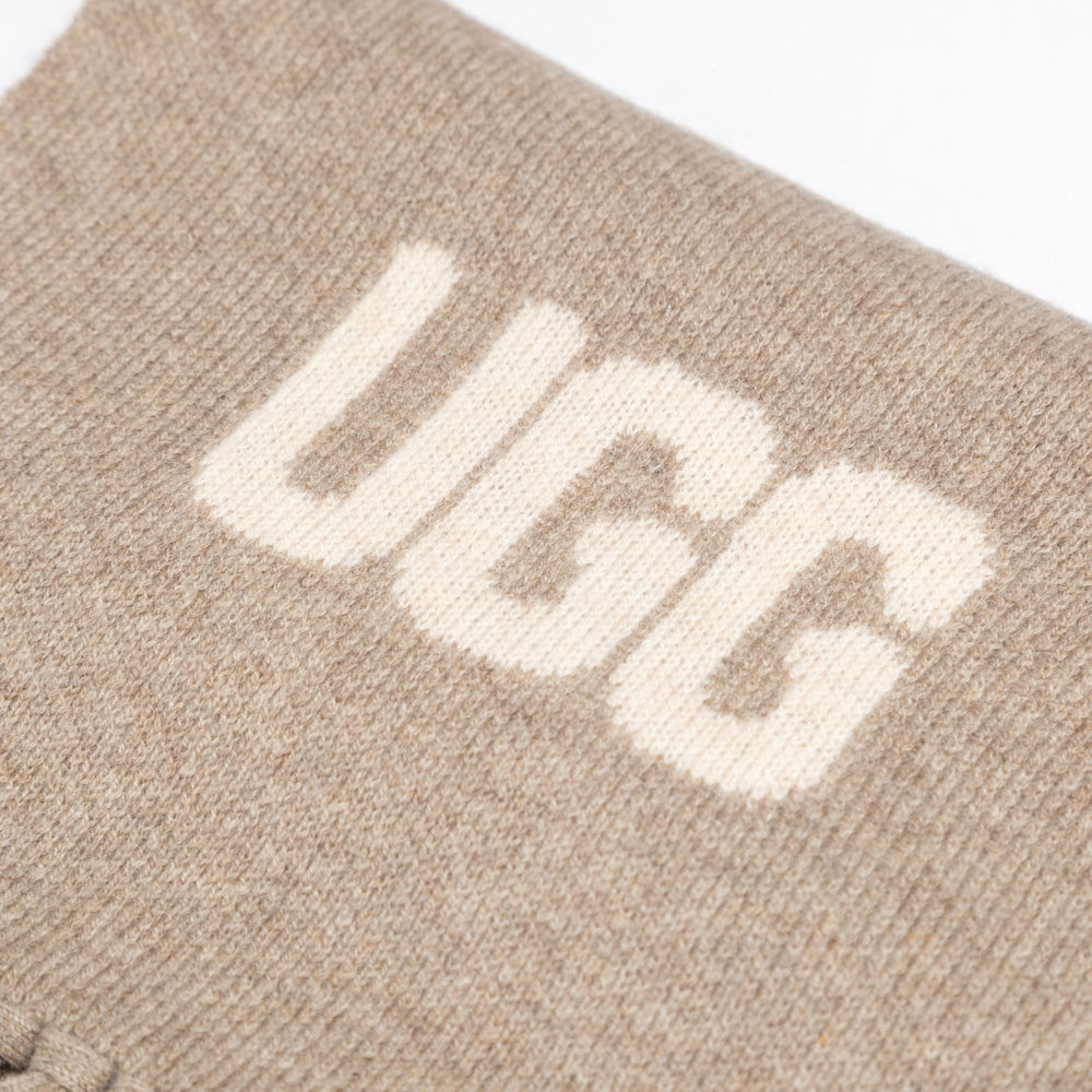 OZWEAR UGG Logo Cashmere Aus Wool Woven Scarf