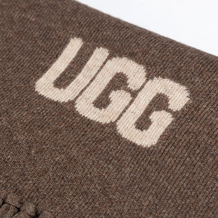 OZWEAR UGG Logo Cashmere Aus Wool Woven Scarf