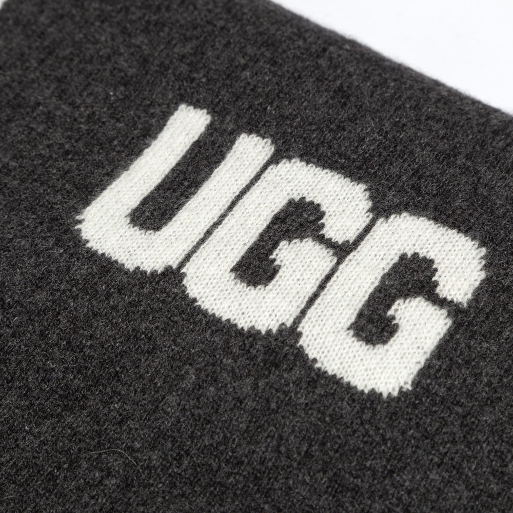 OZWEAR UGG Logo Cashmere Aus Wool Woven Scarf