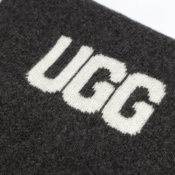 OZWEAR UGG Logo Cashmere Aus Wool Woven Scarf