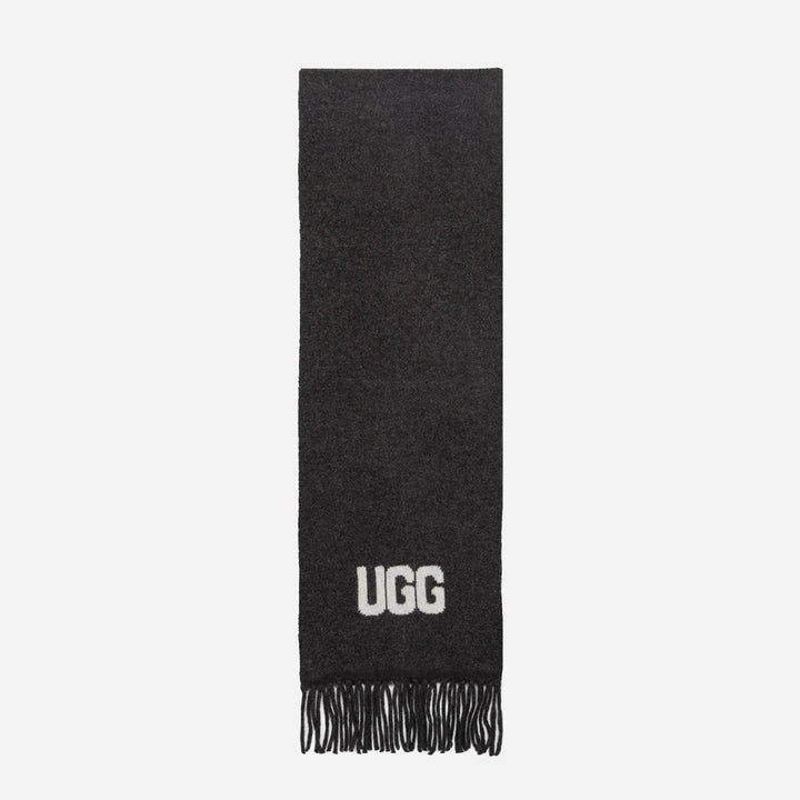 OZWEAR UGG Logo Cashmere Aus Wool Woven Scarf