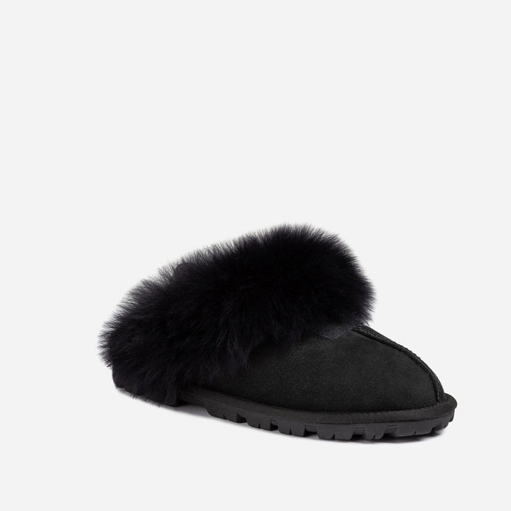 OZWEAR UGG Coquette Premium Esperanza Sheepskin Slipper (Elastic Backstrap) (Detachable Feature)