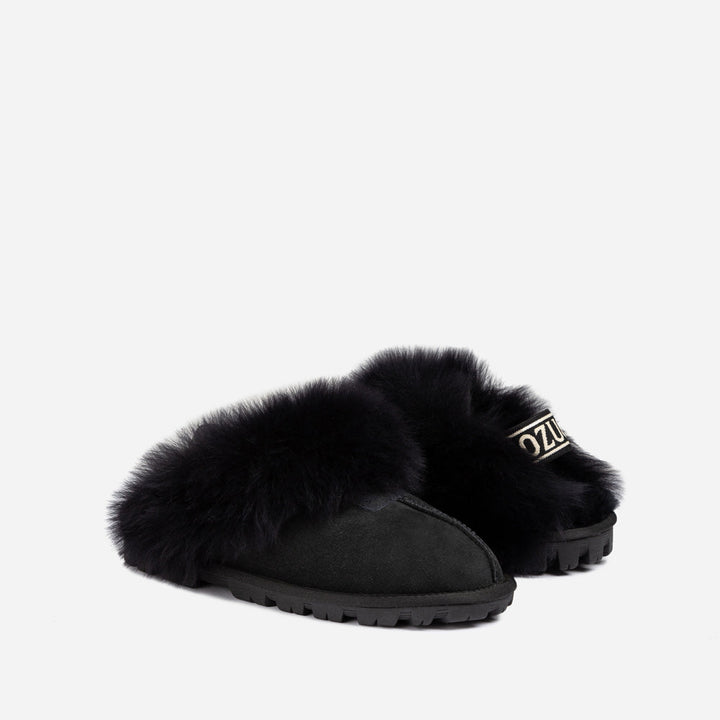 OZWEAR UGG Coquette Premium Esperanza Sheepskin Slipper (Elastic Backstrap) (Detachable Feature)