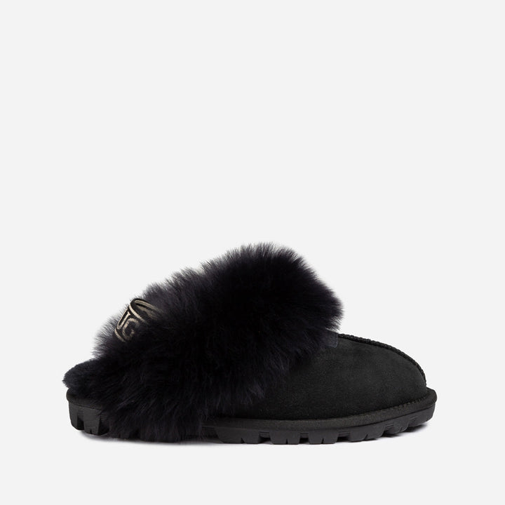 OZWEAR UGG Coquette Premium Esperanza Sheepskin Slipper (Elastic Backstrap) (Detachable Feature)