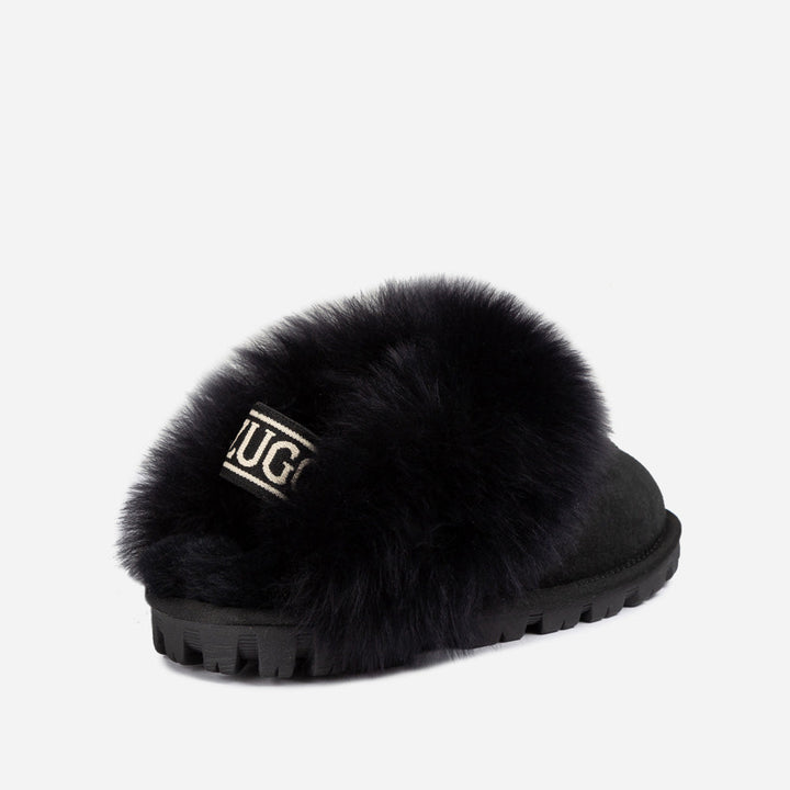 OZWEAR UGG Coquette Premium Esperanza Sheepskin Slipper (Elastic Backstrap) (Detachable Feature)