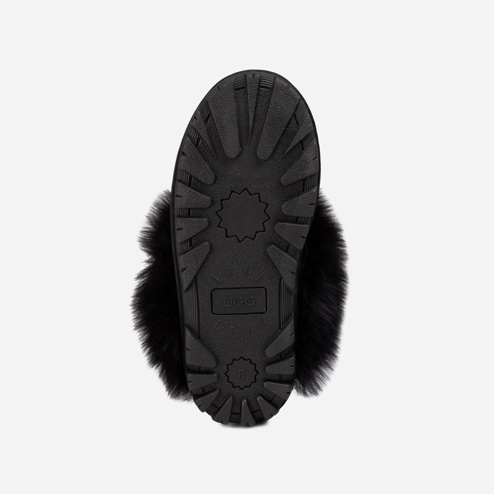 OZWEAR UGG Coquette Premium Esperanza Sheepskin Slipper (Elastic Backstrap) (Detachable Feature)