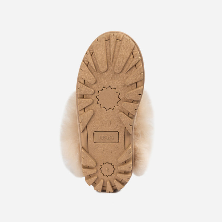 OZWEAR UGG Coquette Premium Esperanza Sheepskin Slipper (Elastic Backstrap) (Detachable Feature)
