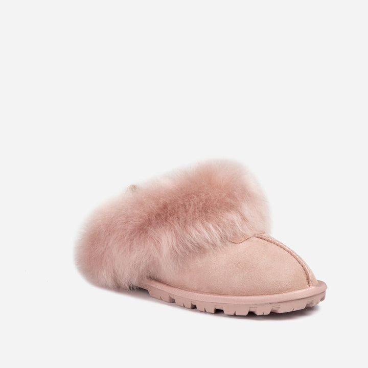 OZWEAR UGG Coquette Premium Esperanza Sheepskin Slipper (Elastic Backstrap) (Detachable Feature)
