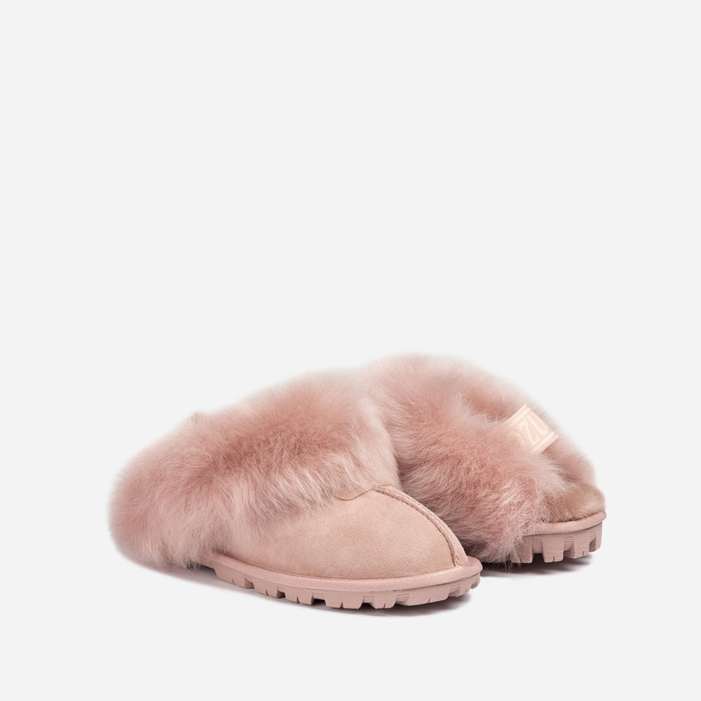 OZWEAR UGG Coquette Premium Esperanza Sheepskin Slipper (Elastic Backstrap) (Detachable Feature)