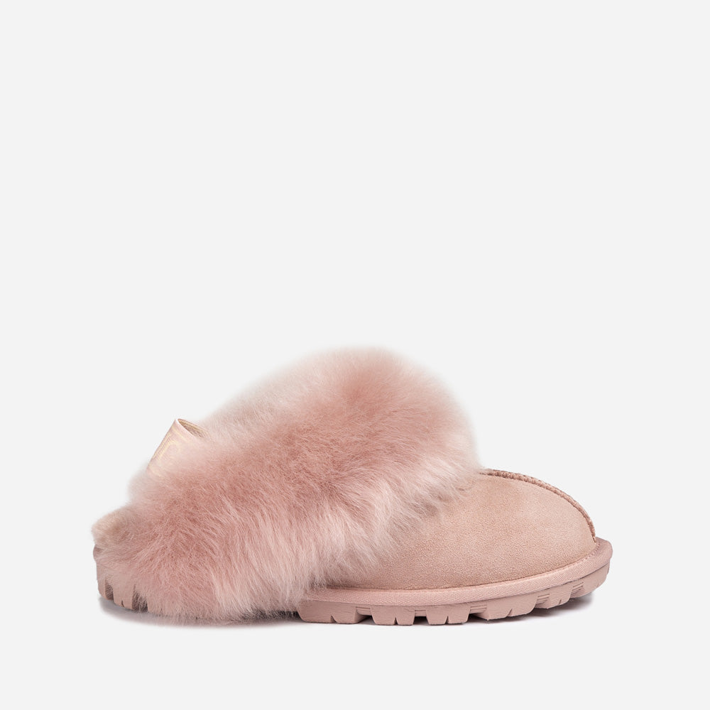 OZWEAR UGG Coquette Premium Esperanza Sheepskin Slipper (Elastic Backstrap) (Detachable Feature)