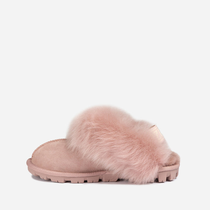 OZWEAR UGG Coquette Premium Esperanza Sheepskin Slipper (Elastic Backstrap) (Detachable Feature)