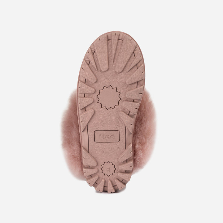 OZWEAR UGG Coquette Premium Esperanza Sheepskin Slipper (Elastic Backstrap) (Detachable Feature)