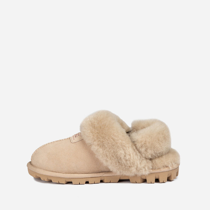 OZWEAR UGG Coquette Slipper (Elastic Logo & Wool Strap) (Detachable Feature)