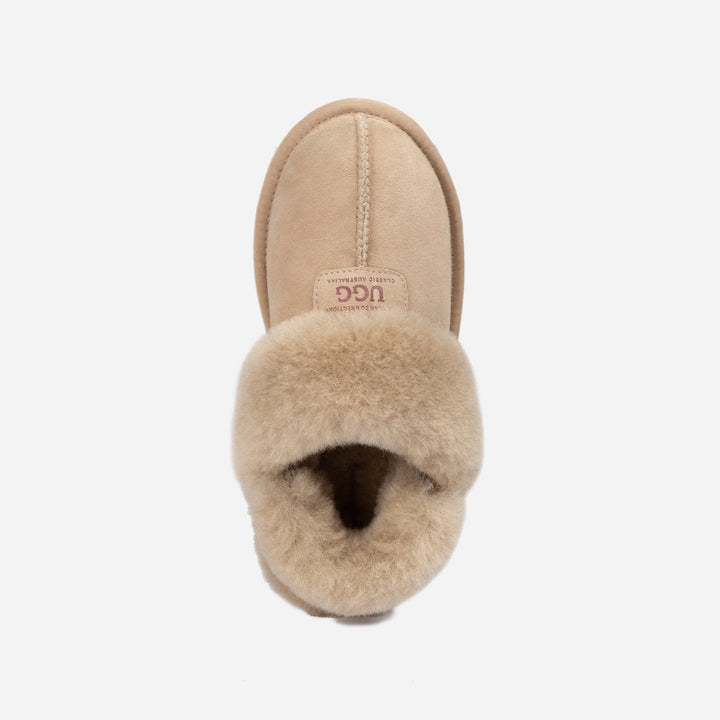 UGG COQUETTE SLIPPER (ELASTIC LOGO & WOOL STRAP)(DETACHABLE FEATURE)