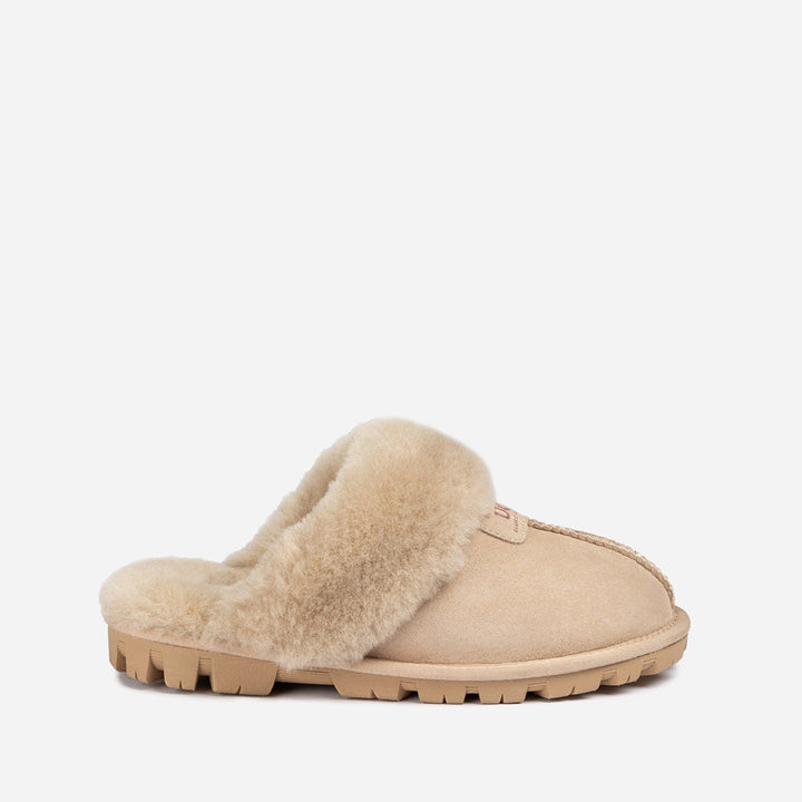 OZWEAR UGG Coquette Slipper (Elastic Logo & Wool Strap) (Detachable Feature)