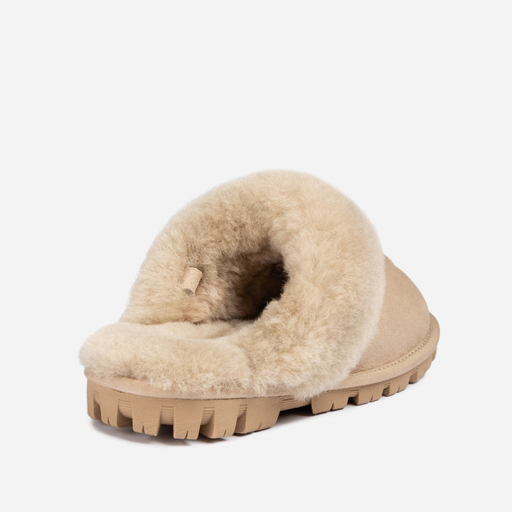 UGG COQUETTE SLIPPER (ELASTIC LOGO & WOOL STRAP)(DETACHABLE FEATURE)