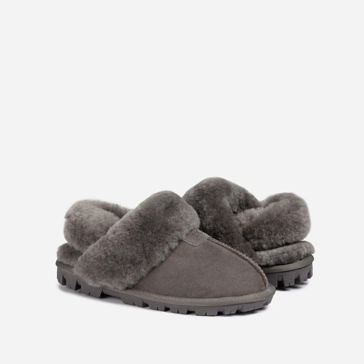 OZWEAR UGG Coquette Slipper (Elastic Logo & Wool Strap) (Detachable Feature)