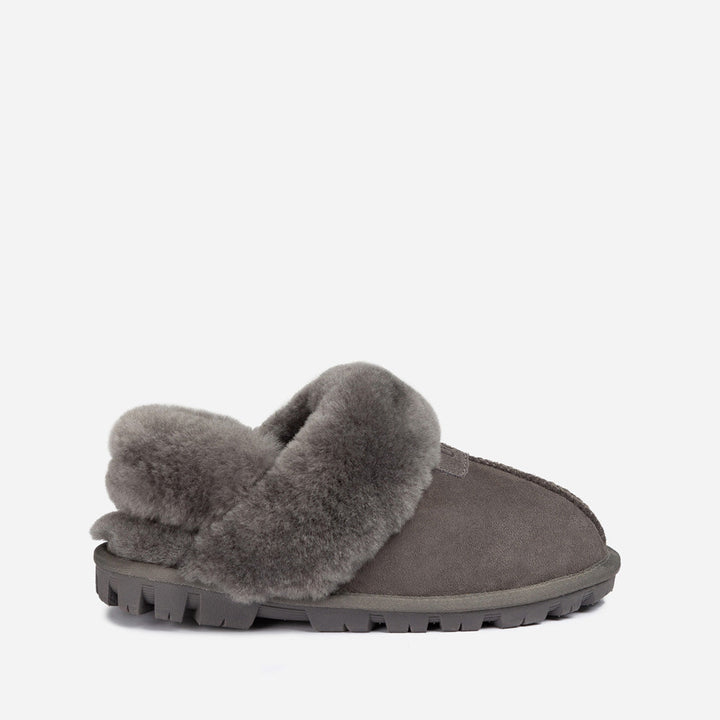 OZWEAR UGG Coquette Slipper (Elastic Logo & Wool Strap) (Detachable Feature)