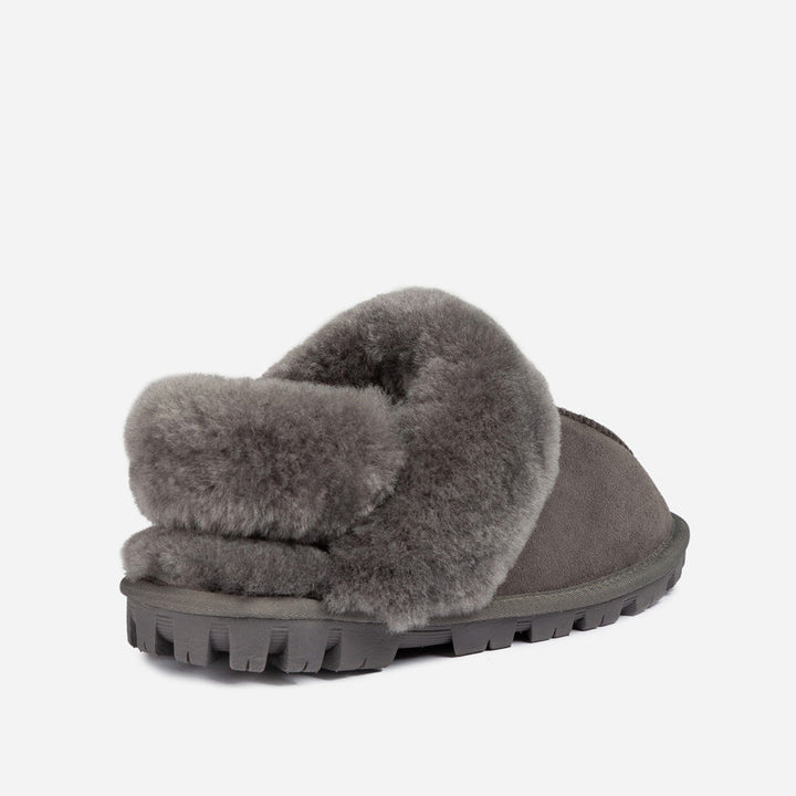 OZWEAR UGG Coquette Slipper (Elastic Logo & Wool Strap) (Detachable Feature)