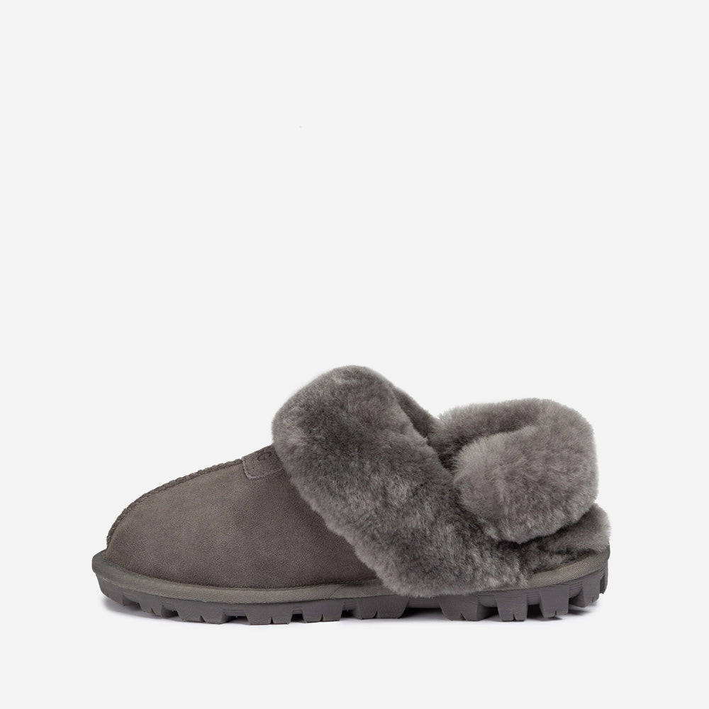 OZWEAR UGG Coquette Slipper (Elastic Logo & Wool Strap) (Detachable Feature)