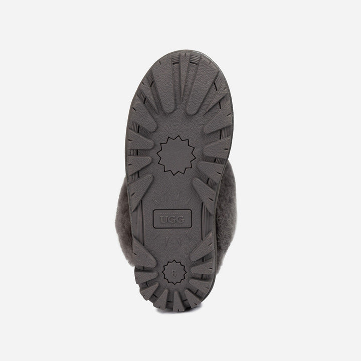 OZWEAR UGG Coquette Slipper (Elastic Logo & Wool Strap) (Detachable Feature)