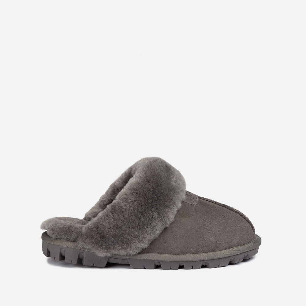 OZWEAR UGG Coquette Slipper (Elastic Logo & Wool Strap) (Detachable Feature)