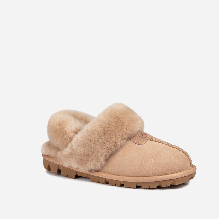 UGG COQUETTE SLIPPER (ELASTIC LOGO & WOOL STRAP)(DETACHABLE FEATURE)