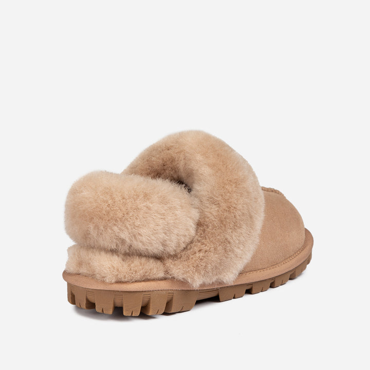 UGG COQUETTE SLIPPER (ELASTIC LOGO & WOOL STRAP)(DETACHABLE FEATURE)