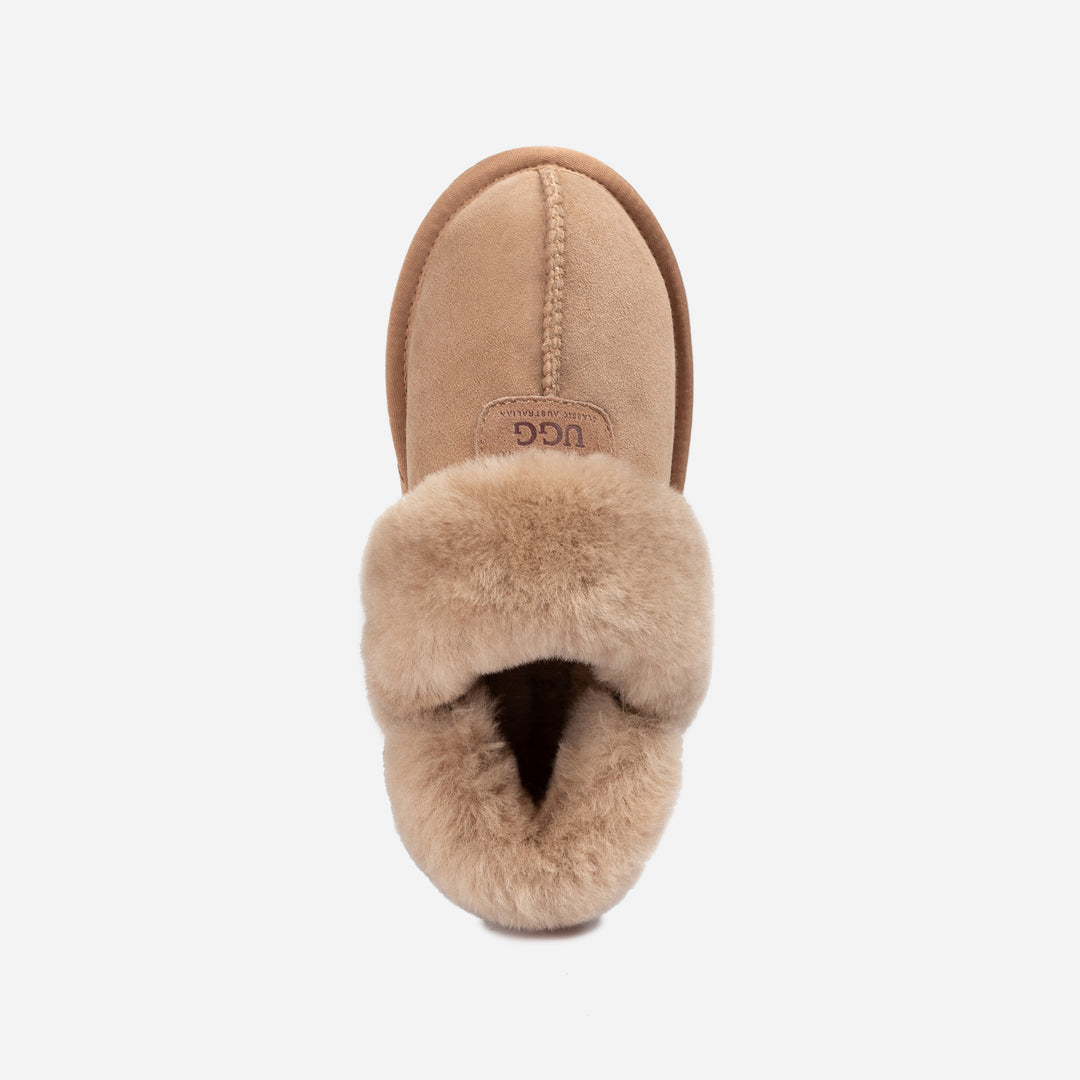 UGG COQUETTE SLIPPER (ELASTIC LOGO & WOOL STRAP)(DETACHABLE FEATURE)