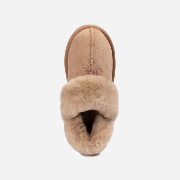 UGG COQUETTE SLIPPER (ELASTIC LOGO & WOOL STRAP)(DETACHABLE FEATURE)