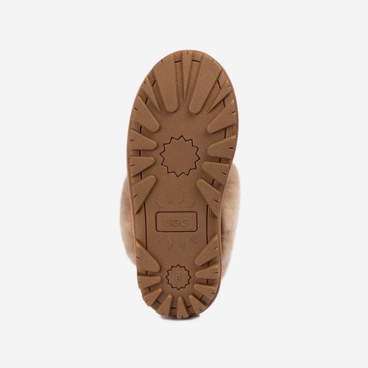 UGG COQUETTE SLIPPER (ELASTIC LOGO & WOOL STRAP)(DETACHABLE FEATURE)