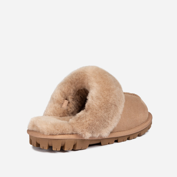 UGG COQUETTE SLIPPER (ELASTIC LOGO & WOOL STRAP)(DETACHABLE FEATURE)
