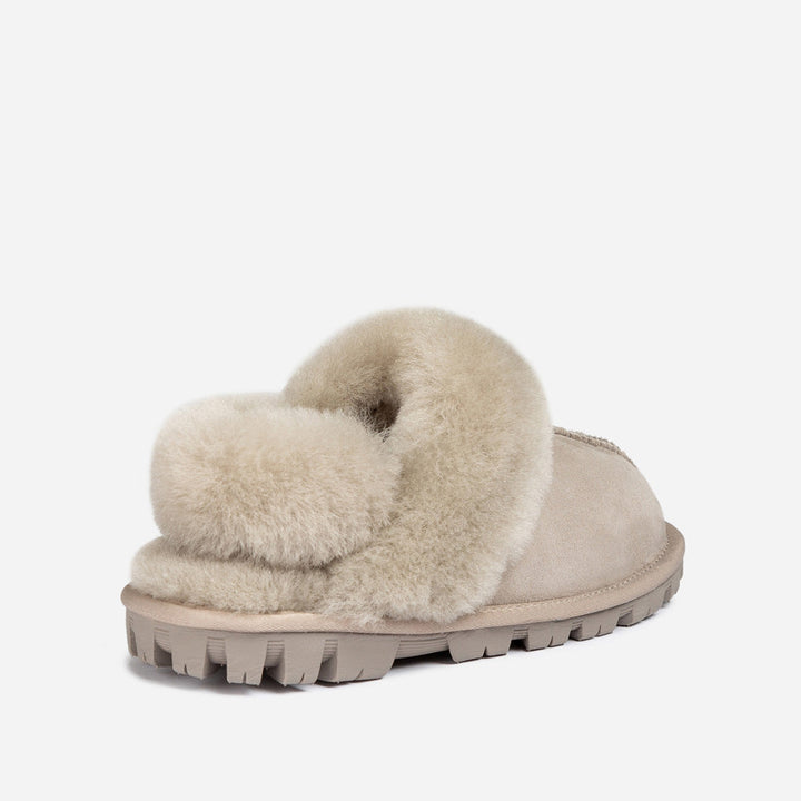 OZWEAR UGG Coquette Slipper (Elastic Logo & Wool Strap) (Detachable Feature)