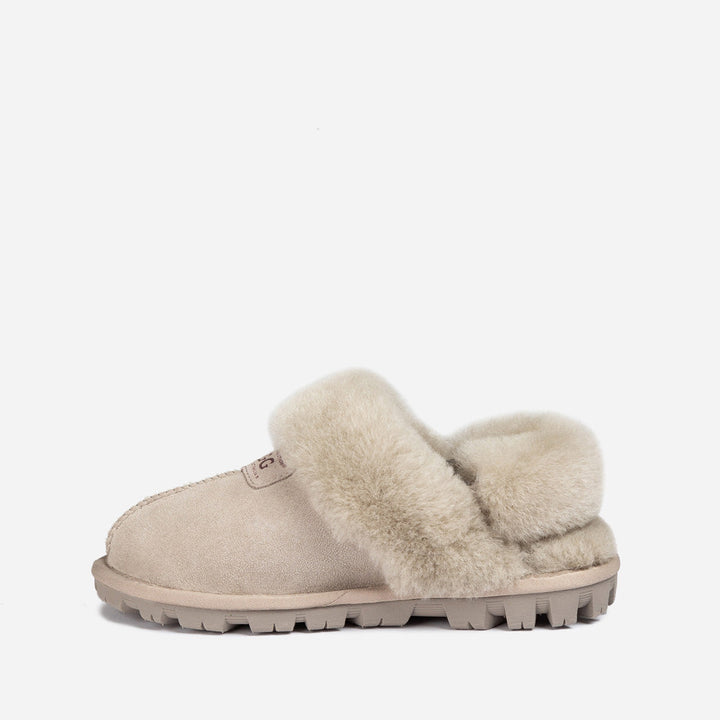 OZWEAR UGG Coquette Slipper (Elastic Logo & Wool Strap) (Detachable Feature)