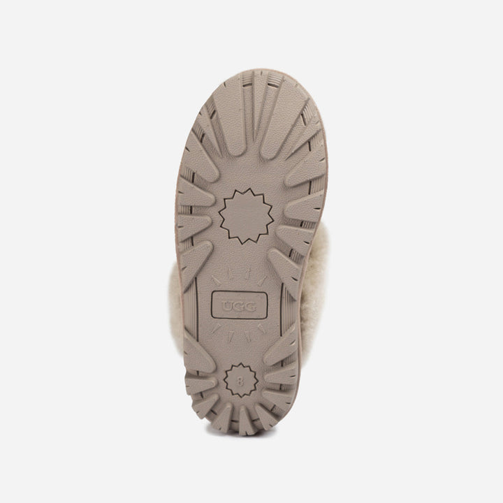 OZWEAR UGG Coquette Slipper (Elastic Logo & Wool Strap) (Detachable Feature)
