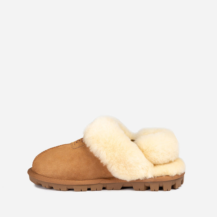 OZWEAR UGG Coquette Slipper (Elastic Logo & Wool Strap) (Detachable Feature)