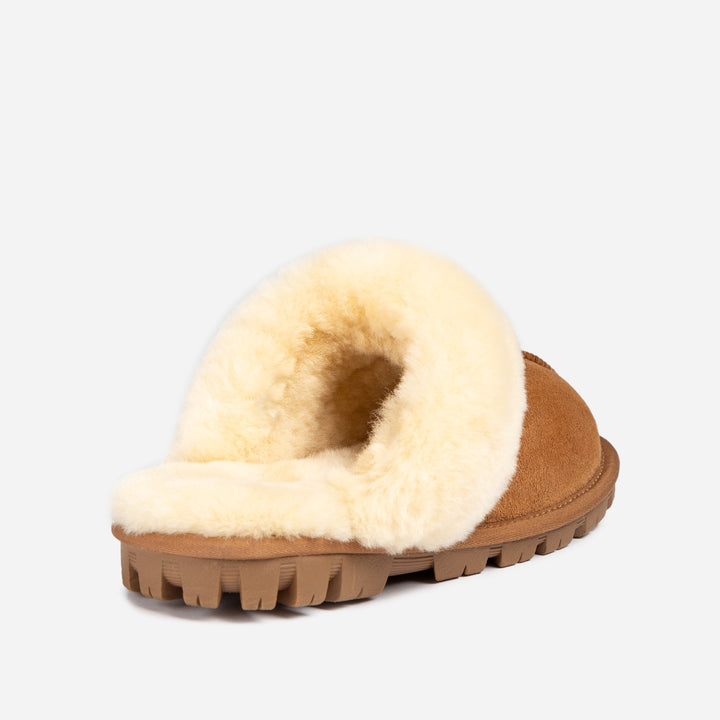 UGG COQUETTE SLIPPER (ELASTIC LOGO & WOOL STRAP)(DETACHABLE FEATURE)