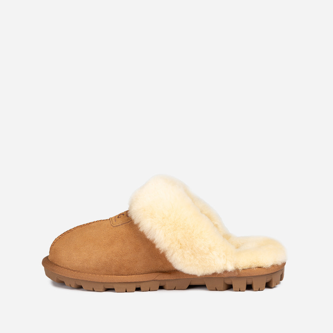 UGG COQUETTE SLIPPER (ELASTIC LOGO & WOOL STRAP)(DETACHABLE FEATURE)