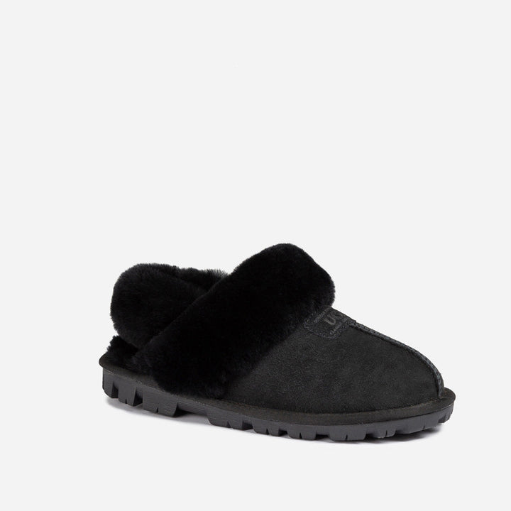 OZWEAR UGG Coquette Slipper (Elastic Logo & Wool Strap) (Detachable Feature)