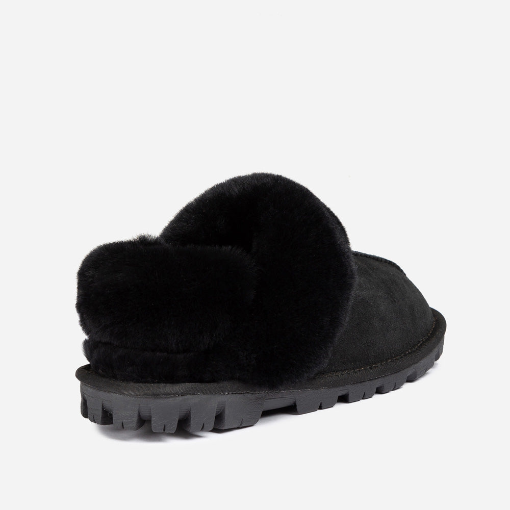 OZWEAR UGG Coquette Slipper (Elastic Logo & Wool Strap) (Detachable Feature)