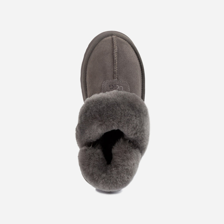 OZWEAR UGG Coquette Platform Slipper (Elastic Logo & Wool Strap) (Detachable Feature)
