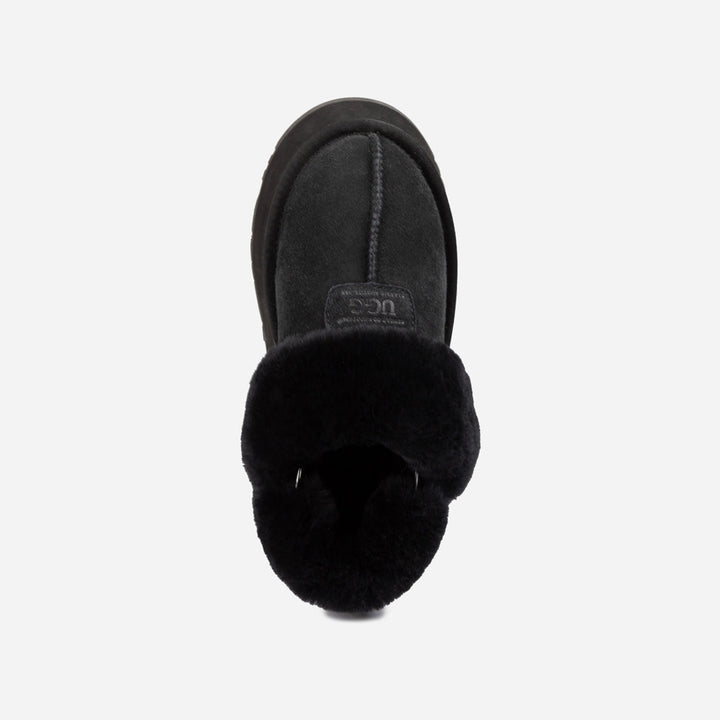 OZWEAR UGG Coquette Platform Slipper (Elastic Logo & Wool Strap) (Detachable Feature)