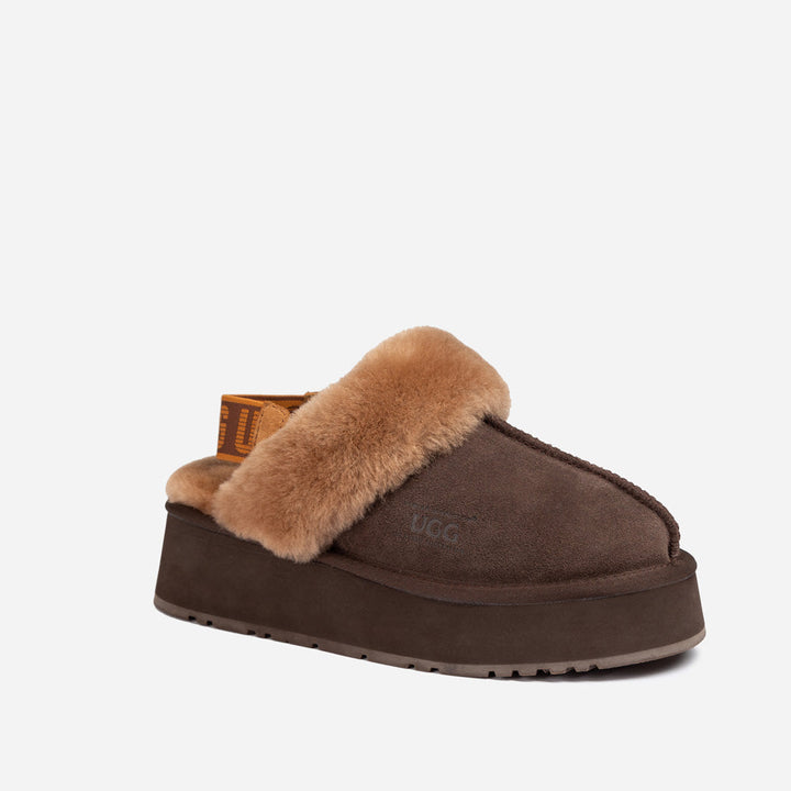 OZWEAR UGG High Platform Slipper (Elastic Backstrap) (5cm)