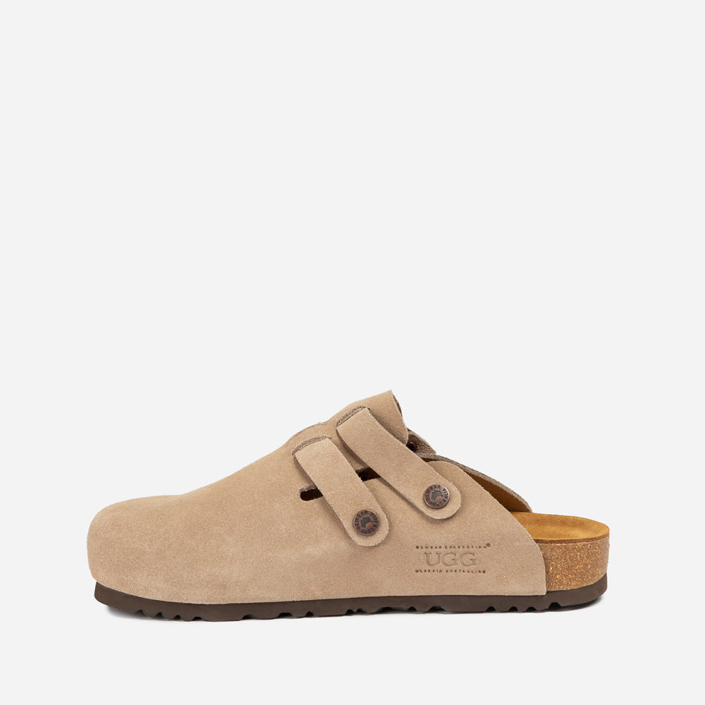 OZWEAR UGG Aussie Soft Footbed Unisex Slipper (Buckle Straps)