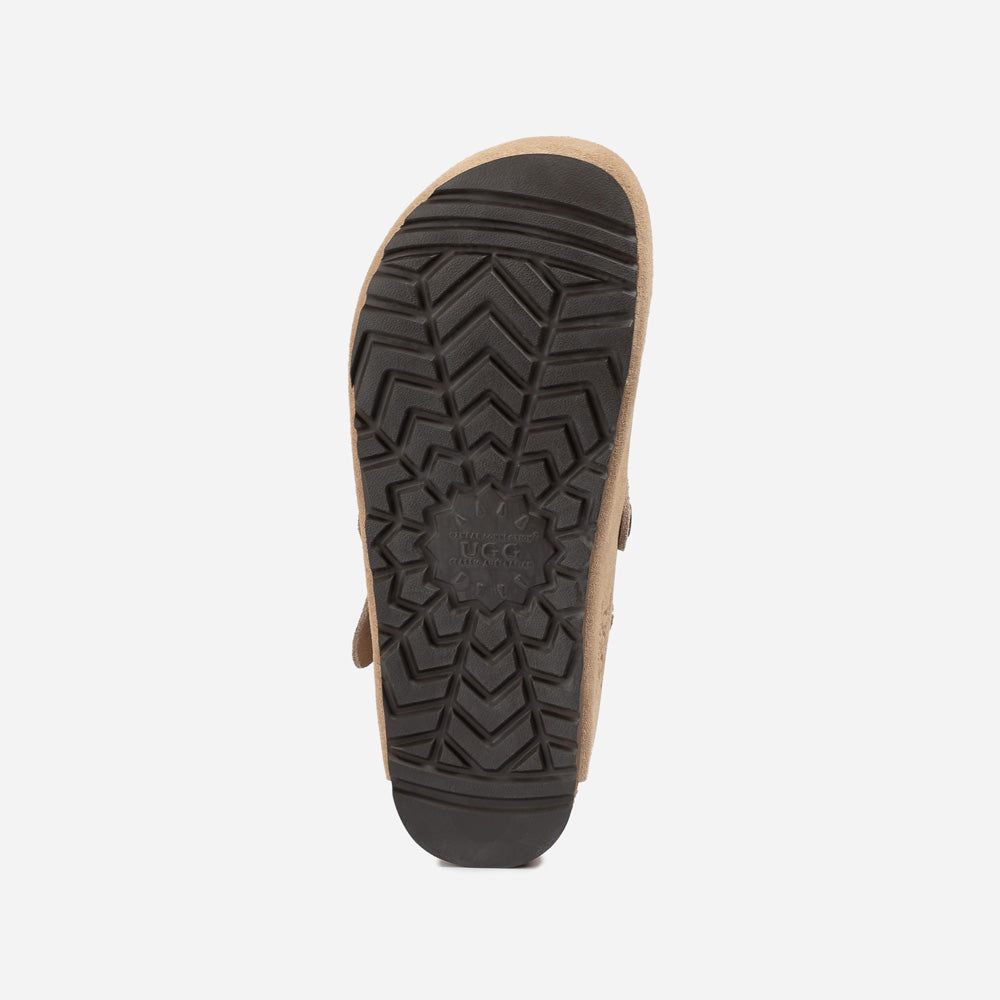 OZWEAR UGG Aussie Soft Footbed Unisex Slipper (Buckle Straps)