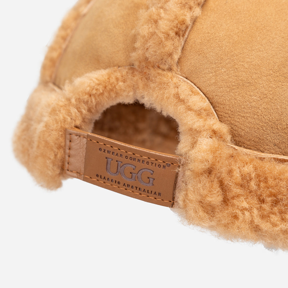 OZWEAR UGG Sheepskin Baseball Cap