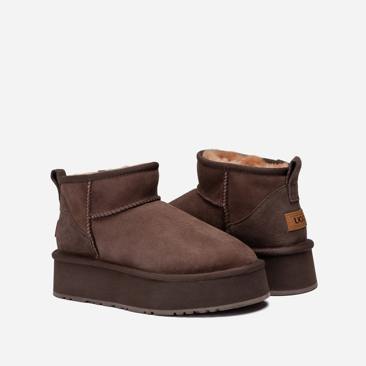 OZWEAR UGG Classic Platform Ultra Mini Boots (Water Resistant)