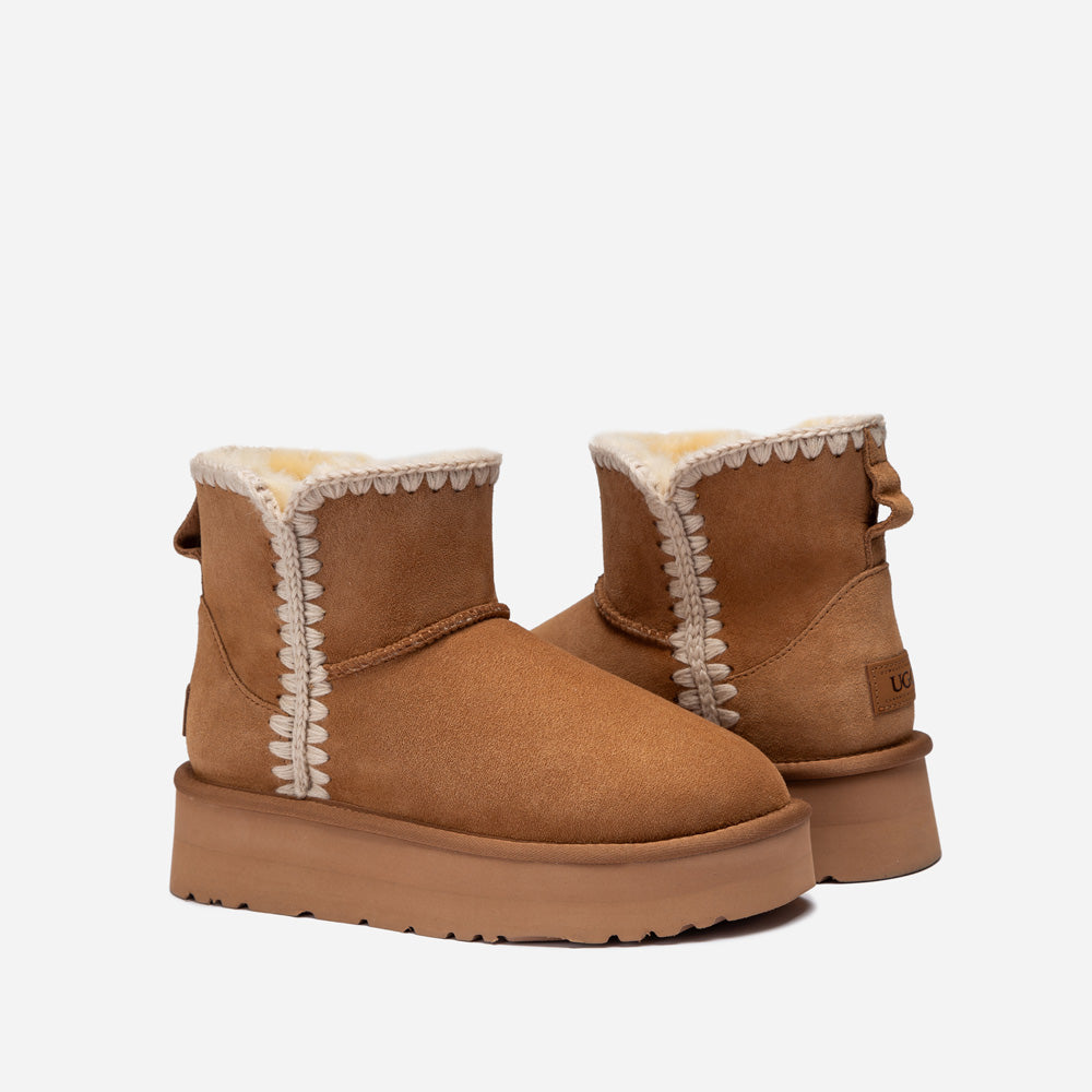 OZWEAR UGG Eskimo Platform Short Boots